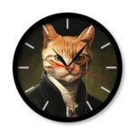 ساعت دیواری مدل گربه کد 3308
