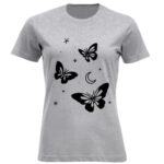 تی شرت آستین کوتاه زنانه مدل پروانه F1132
