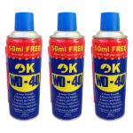 اسپری روان کننده اوکی مدل WD-40 زنگ بر حجم 450 میلی لیتر بسته 3 عددی