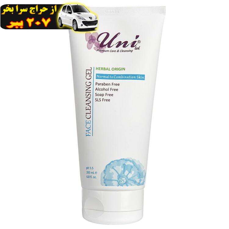 ژل پاک کننده صورت یونی لد مدل Normal To Combination Skin حجم 200 میلی لیتر