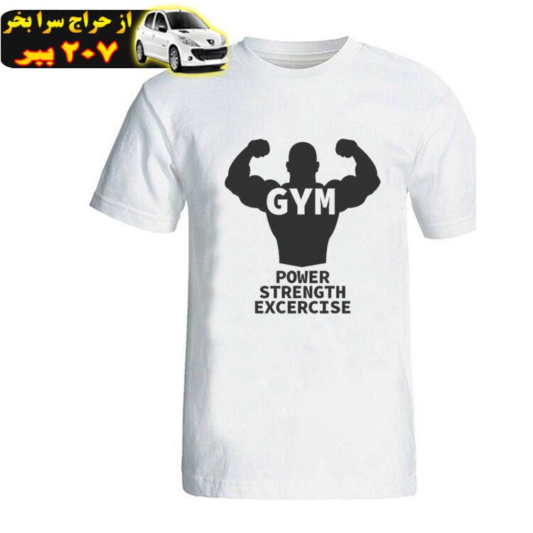 تی شرت مردانه طرح بدنسازی مدل gym