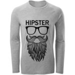 تی شرت آستین بلند مردانه طرح HIPSTER مدل S261