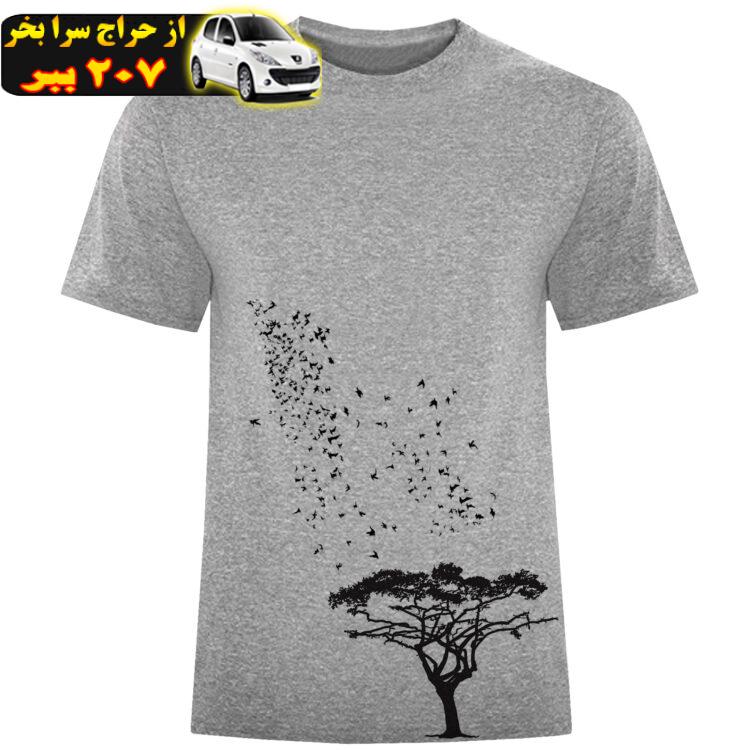 تی شرت مردانه طرح درخت کد S294