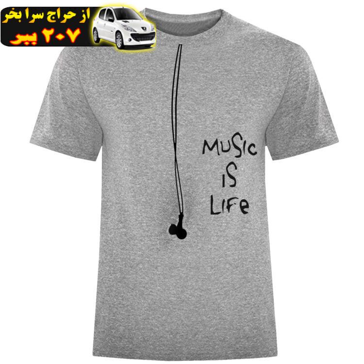 تی شرت مردانه طرح MUSIC کد S352