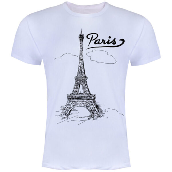 تیشرت مردانه طرح PARIS کد ZJ02