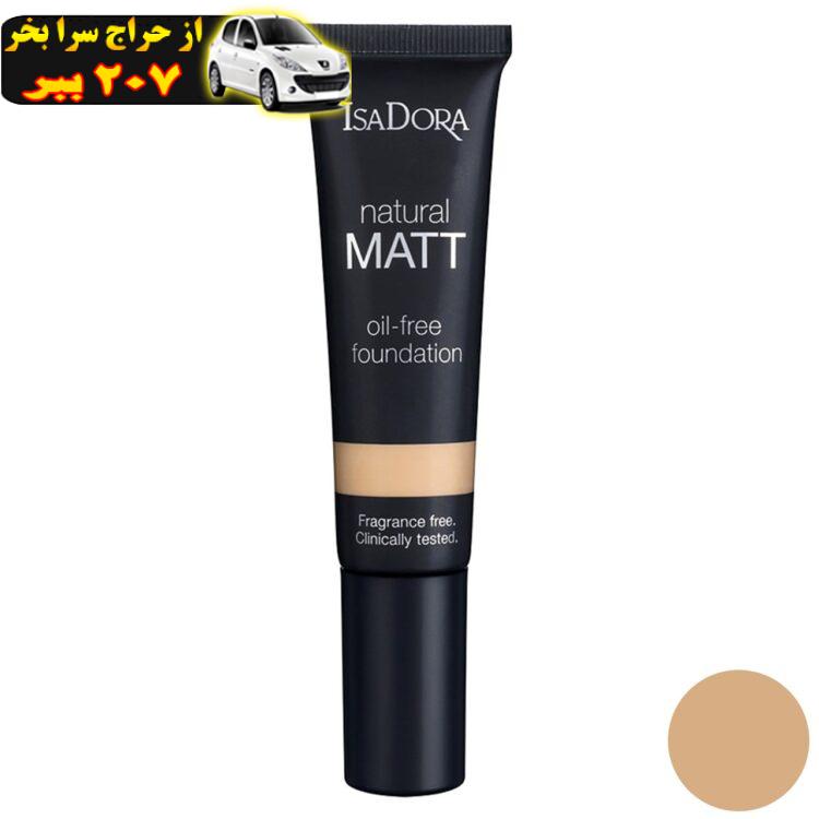 کرم پودر ایزادورا مدل Natural Matt oil free شماره 12