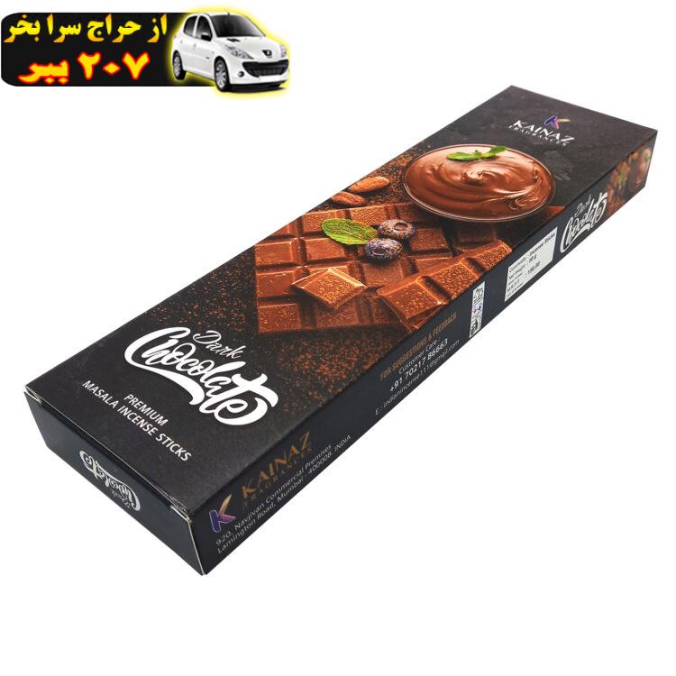 عود کیناز مدل دستساز شکلات تلخ dark chocolate