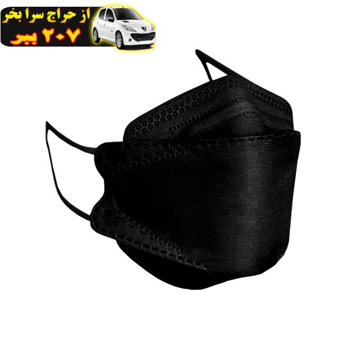 ماسک تنفسی مدل سه بعدی چهار لایه KF94-BLA بسته 5 عددی