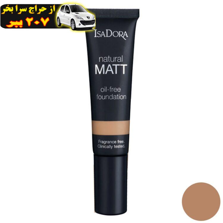 کرم پودر ایزادورا مدل Natural Matt oil free شماره 18