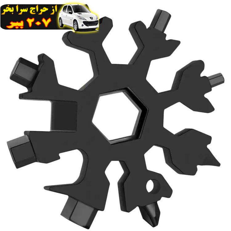 ابزار چندکاره هارمن مدل SNOW FLAKE BLACK 18 IN 1