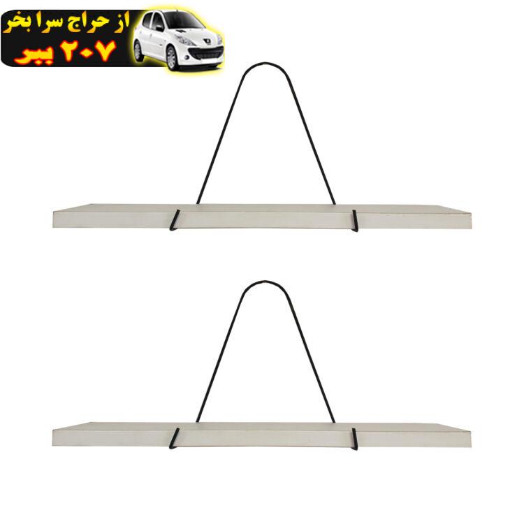 شلف دیواری هوکا مدل HSH10830MDF بسته 2 عددی