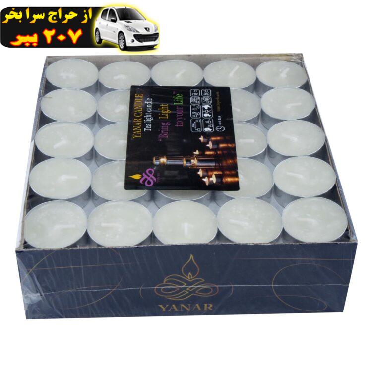 شمع وارمر یانار مدل tea light بسته 100 عددی