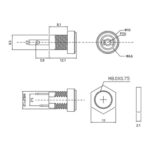 جک مادگی آداپتور مدل 5.5x2.1mm-DC بسته 2 عددی