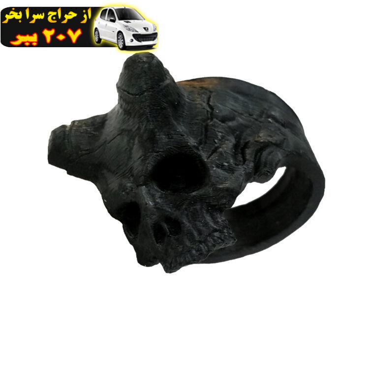 انگشتر مدل اسکلت شاخدار کد Skull 1019