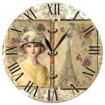 ساعت دیواری طرح برج ایفل پاریس کد 1270