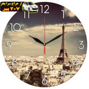 ساعت دیواری طرح برج ایفل و پاریس کد 1181