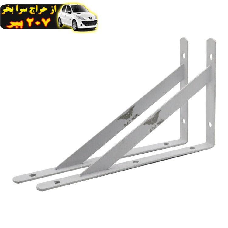 پایه نگهدارنده طبقه دیواری مدل بت کد YP1-200x120MM مجموعه 2 عددی