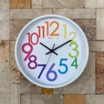 ساعت دیواری سال بردز طرح عدد رنگی
