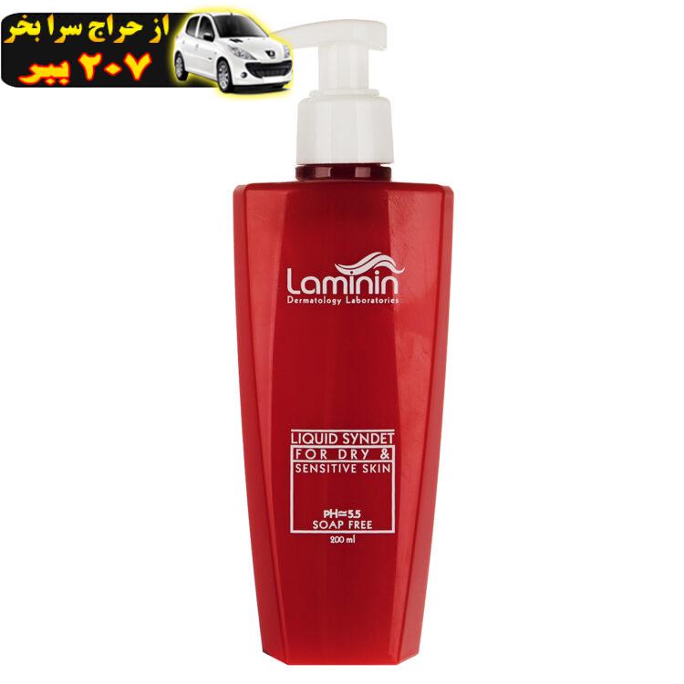 کرم ژل پاک کننده لامینین مدل Dry And Sensitive حجم 200 میلی لیتر