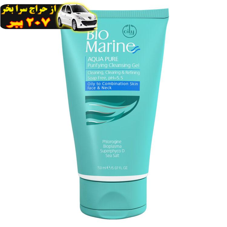 ژل شستشو صورت بایومارین مدل AQUA PURE حجم 150 میلی لیتر