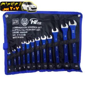 آچار یکسر تخت و یکسر رینگی اچ تی مدل SD120 مجموعه 12 عددی