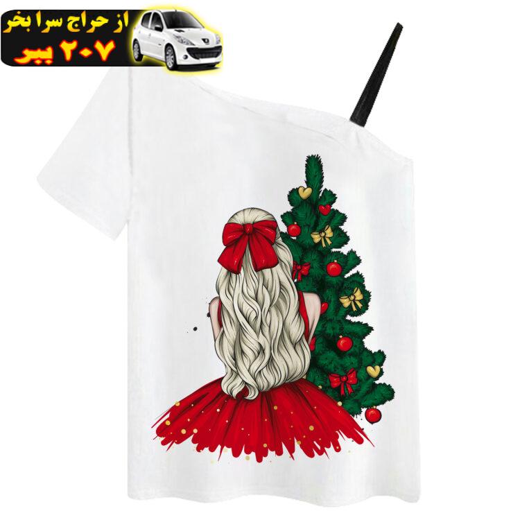 تی شرت زنانه مدل کریسمس کد TP01-16