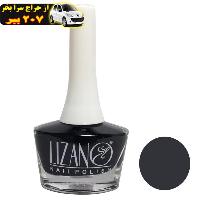 لاک مشکی لیزانو مدل Nail Polish شماره 60