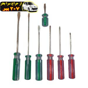 پیچ گوشتی هانتر مدل DI-0037 مجموعه 7 عددی