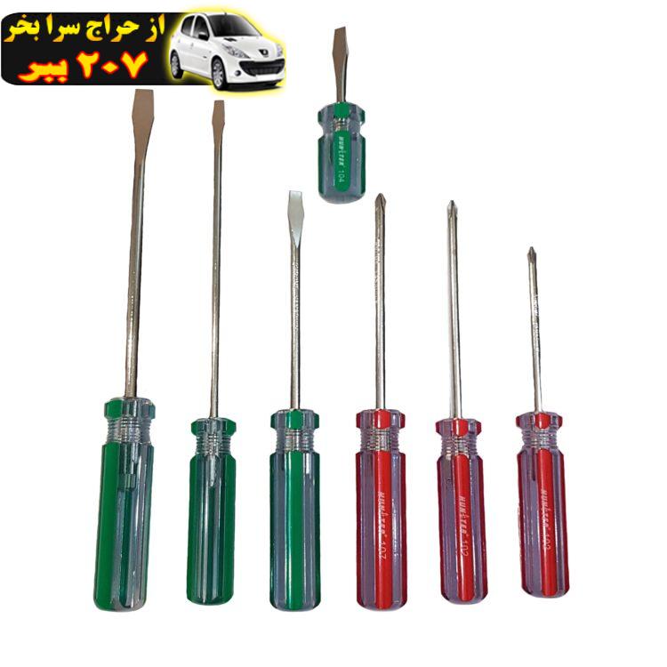 پیچ گوشتی هانتر مدل DI-0037 مجموعه 7 عددی