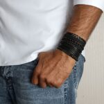 دستبند مردانه مدل ساواش بسته 5 عددی