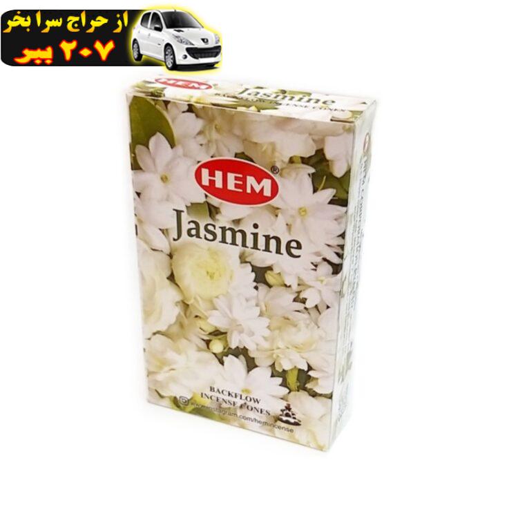 عود هم مدل آبشاری اوشکایا طرح گل یاسمن کد 03 بسته 10 عددی