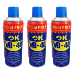 اسپری روان کننده اوکی مدل WD-40 حجم 450 میلی لیتر بسته 3 عددی