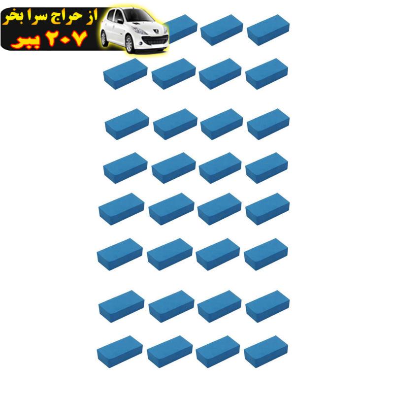 ضربه گیر درب خودرو قطعه سازان کبیر مدل ZAR-BLUE-745 مجموعه 32 عددی