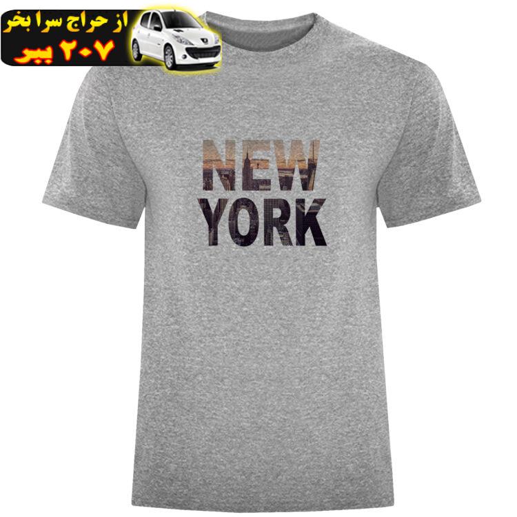 تیشرت آستین کوتاه مردانه طرح NEW YORK کد W43