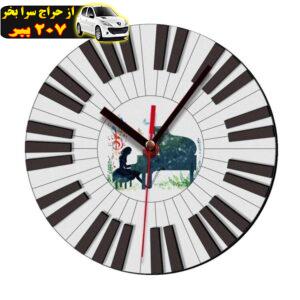 ساعت دیواری باروچین مدل پیانو کد C102