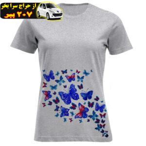 تی شرت زنانه مدل پروانه F897