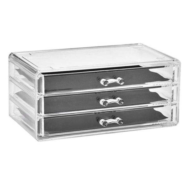 استند لوازم آرایشی نیلوشاپ مدل سه کشو کد 3Drawers