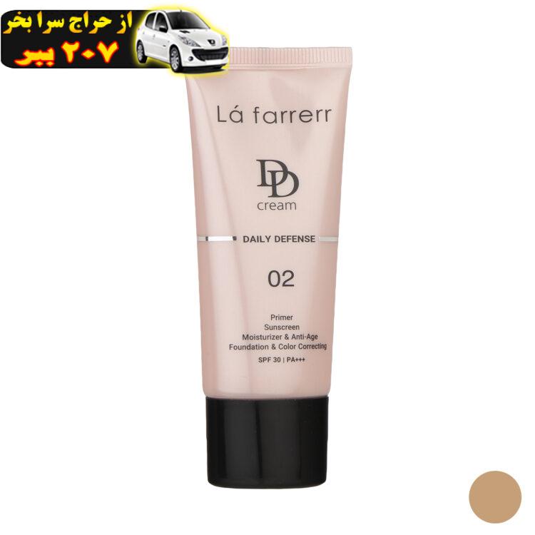 دی دی کرم رنگی لافارر مدل SPF 30 02 مناسب انواع پوست حجم 33 میلی لیتر