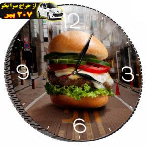 ساعت دیواری مدل همبرگر