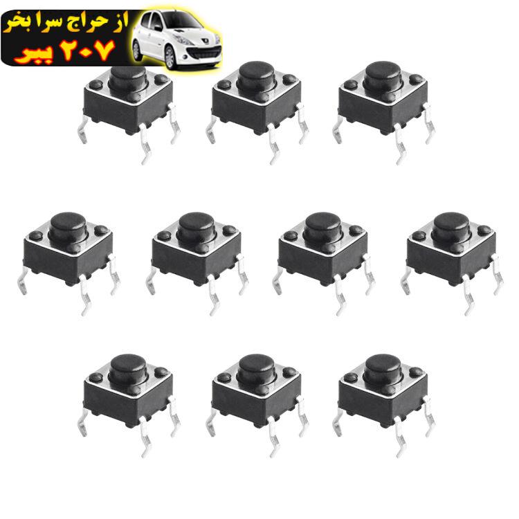 میکرو سوئیچ مدل Vertical-6×6×5-4P بسته 10 عددی