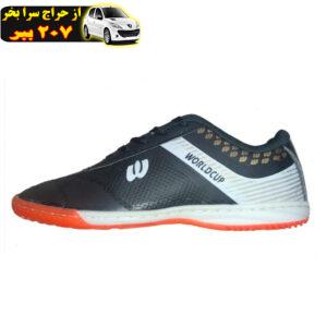 کفش فوتسال مردانه مدل WORCUP-BLACK