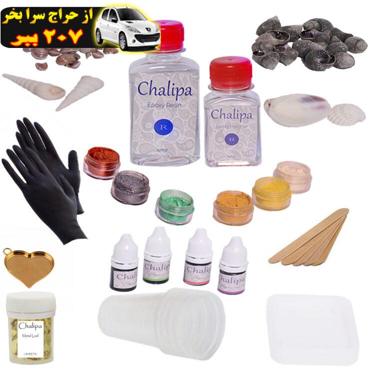 بسته کار با رزین اپوکسی چلیپا مدل Starter Kit مجموعه 22 عددی