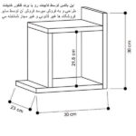 شلف دیواری فلفور کابینت مدل  Box 30x30