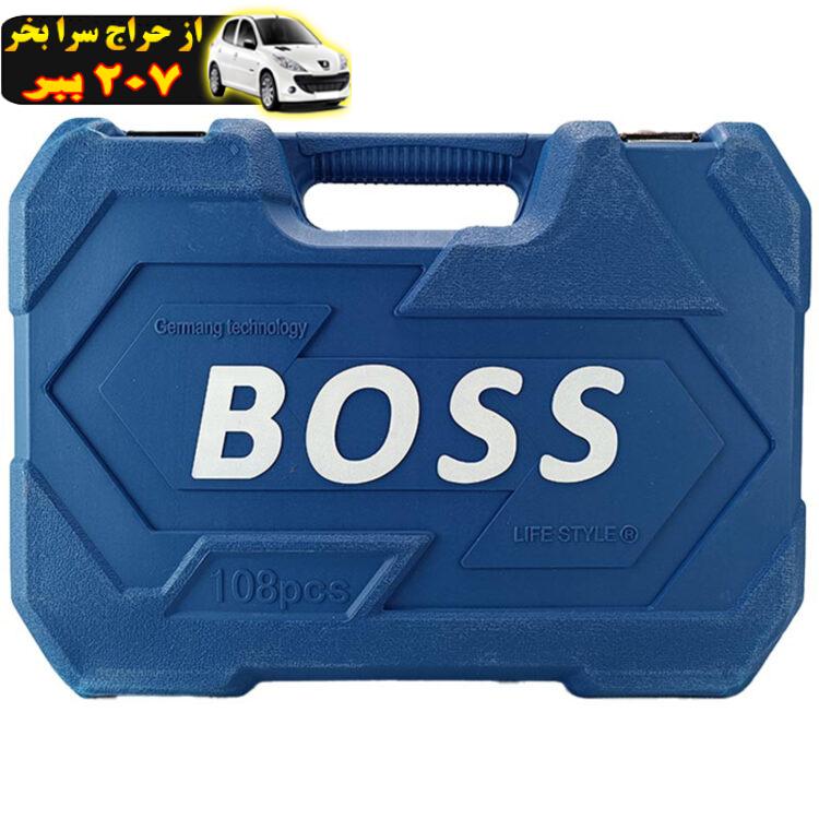 آچار بکس صنعتی باس مدل BS-108PCS مجموعه 108 عددی