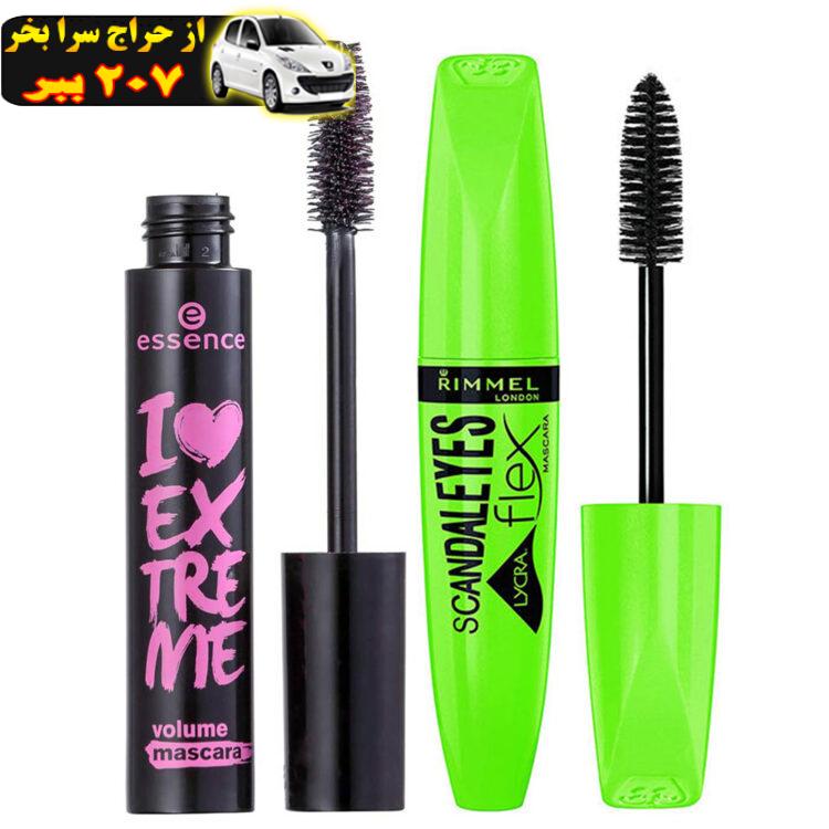 ریمل حجم دهنده اسنس مدل I Love Extreme Volume به همراه ریمل حجم دهنده ریمل لندن مدل Scandal Eyes Flex