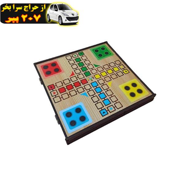 بازی فکری منچ و شطرنج مدل Family Challenge کد 6X1