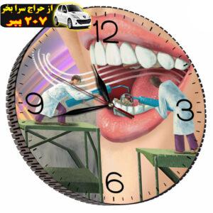 ساعت دیواری مدل دندانپزشکی