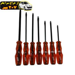 پیچ گوشتی رایدر مدل SDRDR بسته 7 عددی