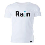 تی شرت آستین کوتاه مردانه مدل RAIN  کد 0j0 22 رنگ سفید
