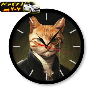 ساعت دیواری راویتا مدل گربه ها کد 3308